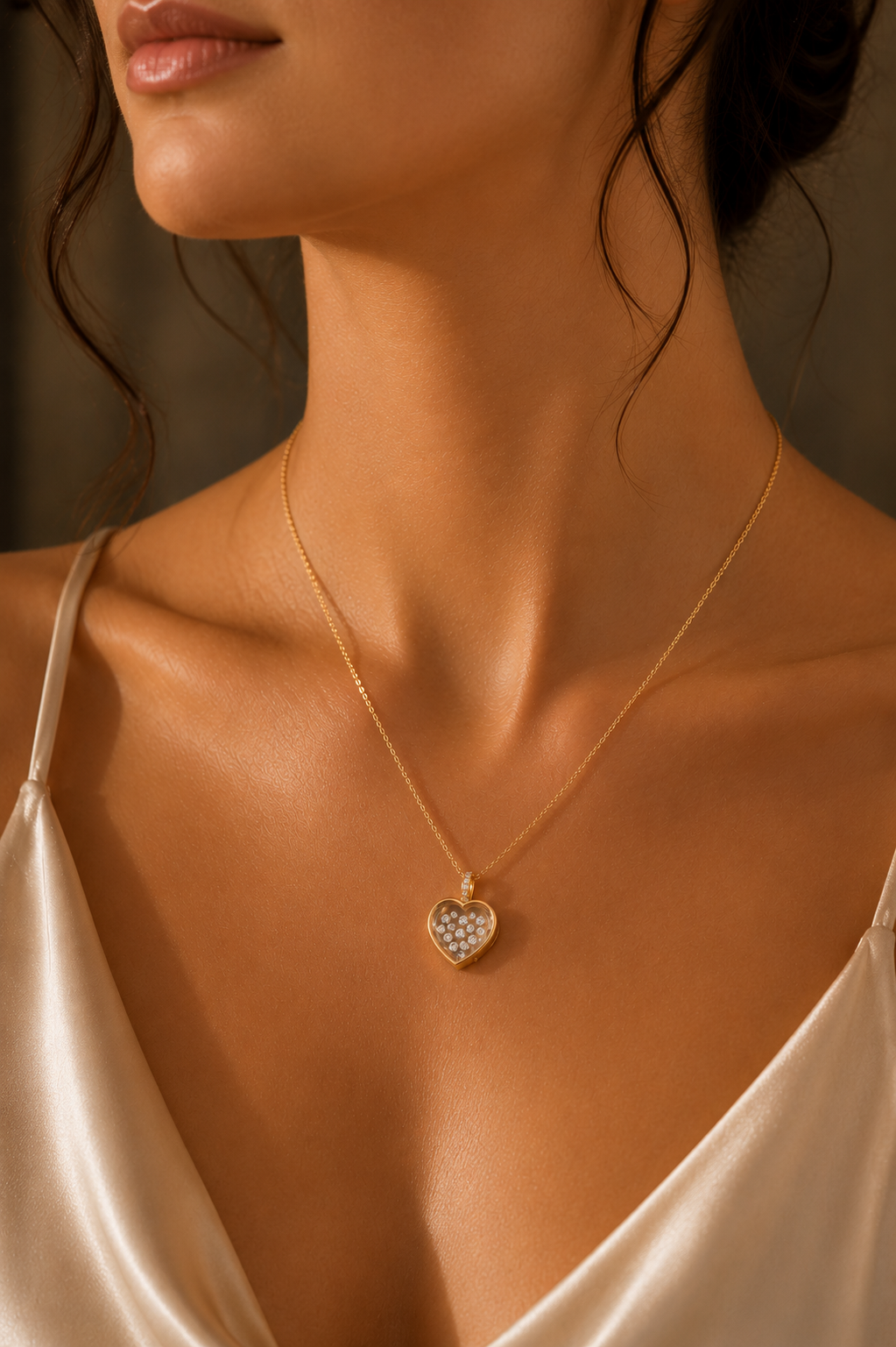 DIAMONT-Halskette, 14k vergoldet – Brillanten sammeln und als Collection of Moments tragen