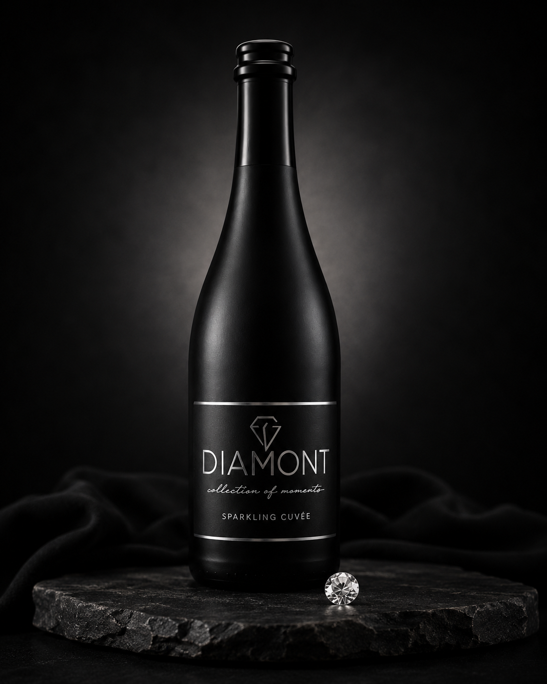 DIAMONT Sparkling Cuvée mit echtem Lab-Grown-Brillanten – Sekt als besonderes Geschenk